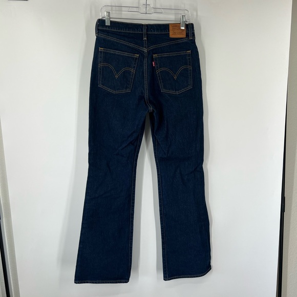 Levi’s Ribcage Boot Cut Jeans Button Fly High Rise - Picture 5 of 8